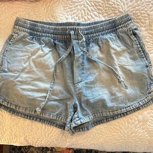 Aerie Light Blue Denim Women’s Shorts